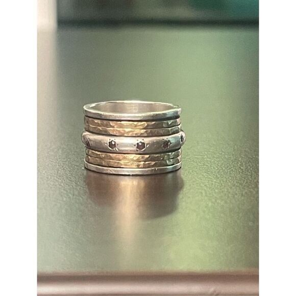 Mixed Metal Spinner Ring - Picture 3 of 5